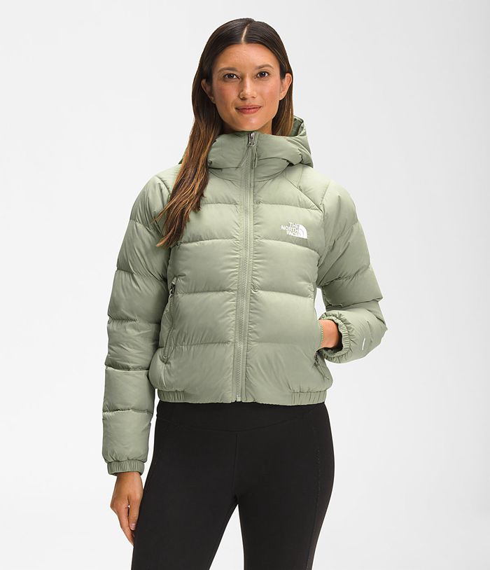 The North Face Womens Puffer Jacket Hydrenalite Hoodie 497QPNKDF - Green